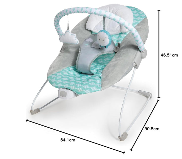 Ity Ingenuity, Bouncity Bounce, Goji, vibrierende Babywippe Deluxe mit abnehmbarer Kopfstütze, 2 Spi