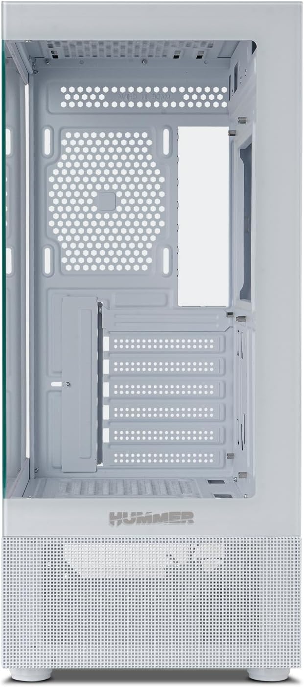 NOX XTREME PRODUCTS Hummer Vision White - Semitower ATX | M-ATX, Seiten- und Frontscheibe aus gehärt