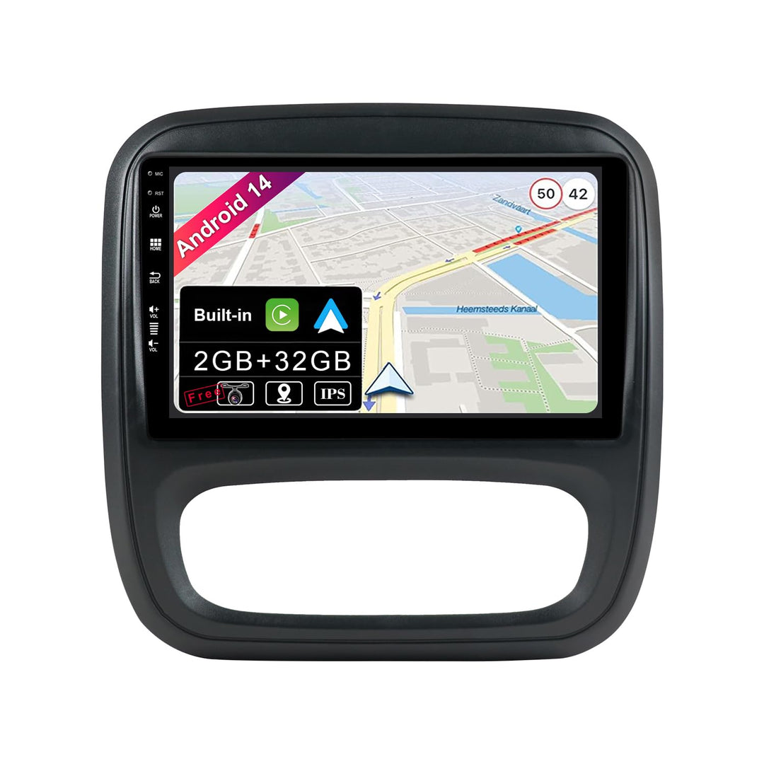 JOYX Android 12 IPS Autoradio Passt für Renault trafic 3 (2014-2021) / Opel Vivaro B (2014-2018) - E