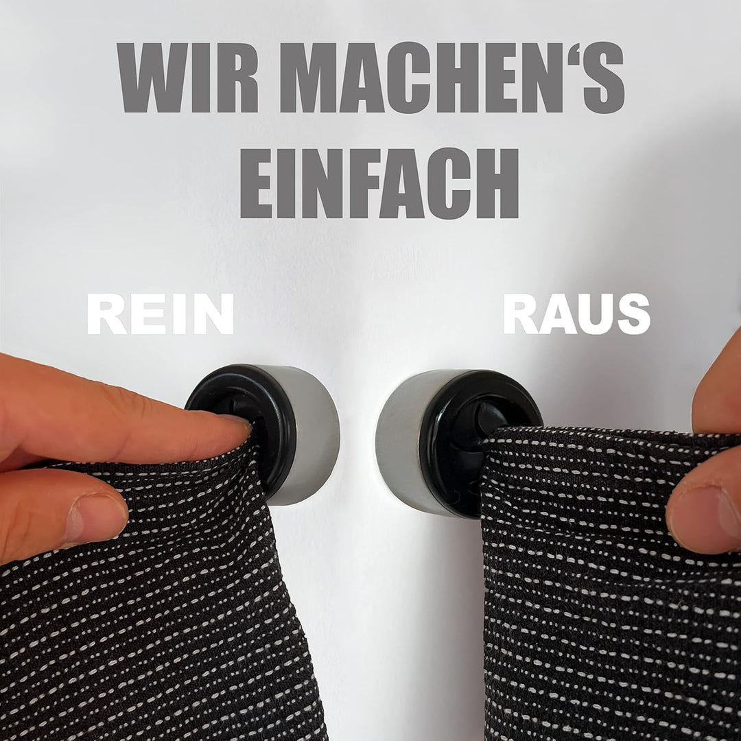 4 Premium Handtuchhalter im Set für Bad, Küche und Haushalt aus Edelstahl - Geschirrtuchhalter - Han