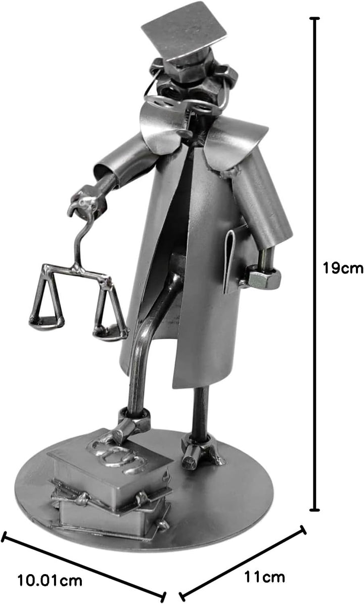 metalman24 Schraubenmännchen Rechtsanwalt I Handarbeit I Geschenkidee I Metallfigur I Metallmännchen