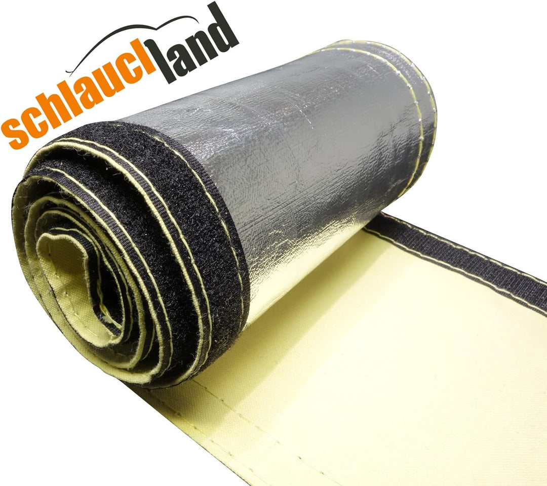 2m Alu-Kevlar Klett Hitzeschutzschlauch ID-Ø 50mm Klettverschluss | VIELE LÄNGEN &amp; GRÖSSEN 10-210mm