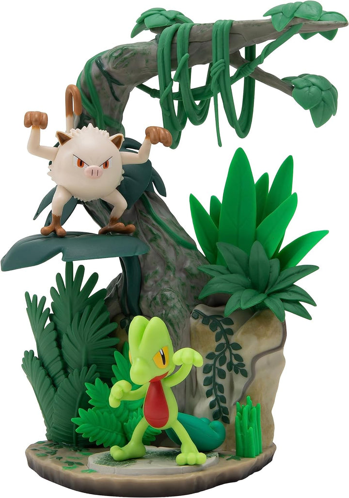 Bizak Pokemon Mini Dschungelwelt + 2 Mankey & Treecko Figuren (63222766)