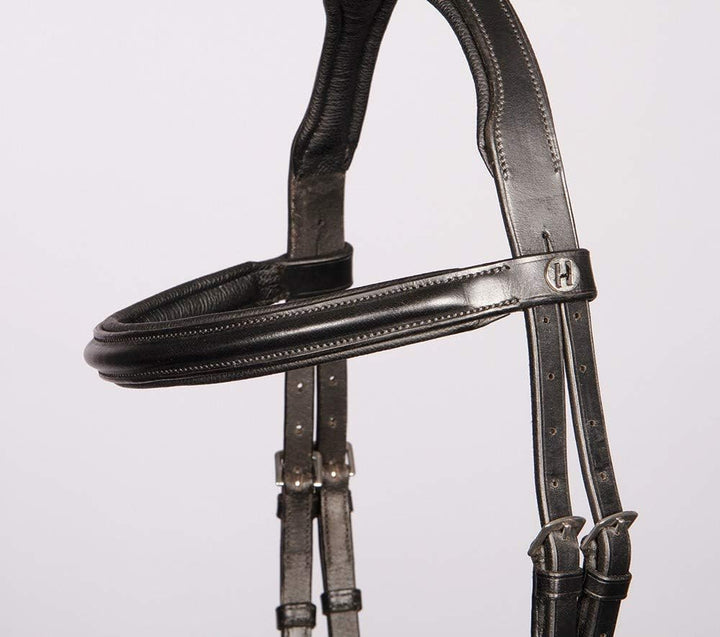 Harry's Horse Hoofdstel Bitloos Sidepull schwarz full, schwarz full