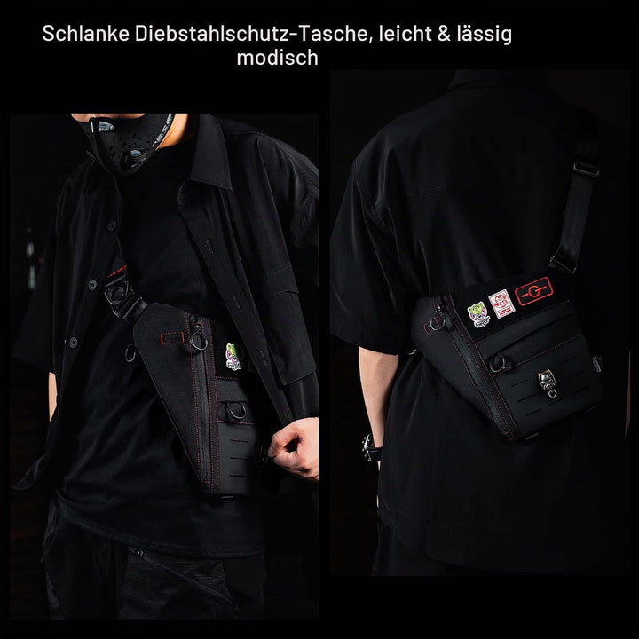 TACTICAL_GEEK Cache L1 Umhängetasche Leichter Brustrucksack Anti-Diebstahl Wasserdichte Umhängetasch