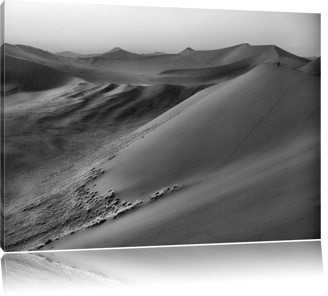 Pixxprint riesige Sandhügel als Leinwandbild/Grösse: 100x70 / Wandbild/Kunstdruck/fertig bespannt, 1