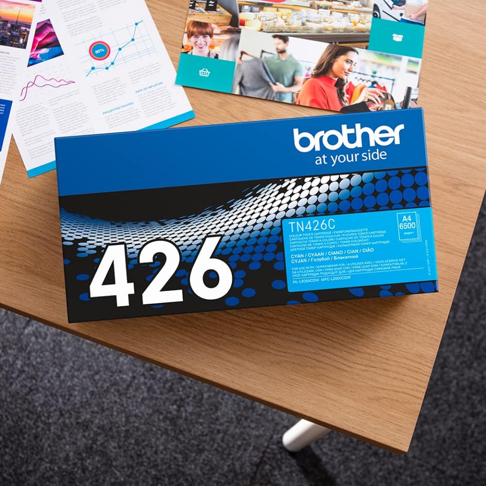 Brother Original Super-Jumbo-Tonerkassette cyan (für Brother HL-L8360CDW, MFC-L8900CDW) 6500 Seiten