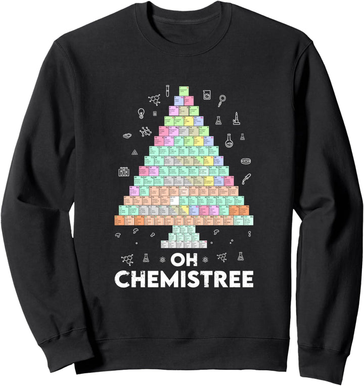 Oh Chemistree Cool Science Chemical Periodensystem Weihnachten Sweatshirt