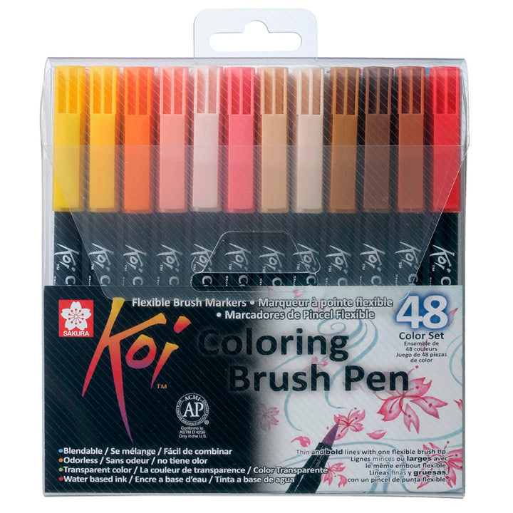 Pinselstift Koi Coloring Brush Set, 48 Farben