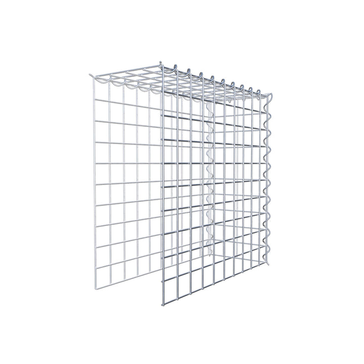 GABIONA - Gabione 50 x 50 x 20 cm - Anbau-Korb Typ 4 (ohne Stirngitter und Bodengitter) - Verzinkter