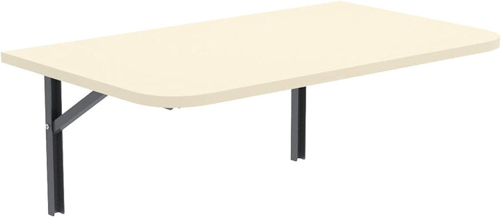 AKKE Wandklapptisch mit Abgerundeten Ecken Klapptisch Esstisch Wandtisch Küchentisch Schreibtisch Ki