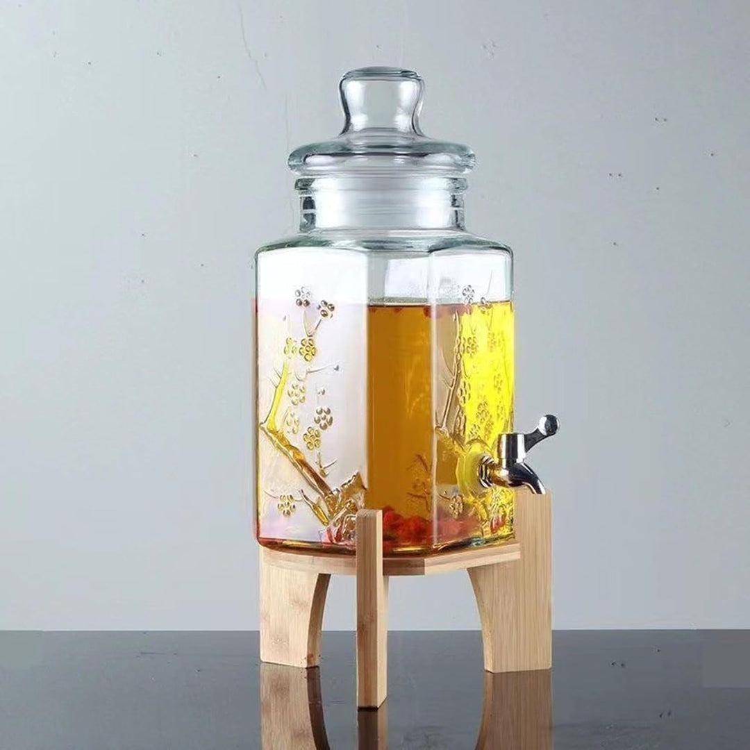 Getränkespenderständer, Getränkespenderständer Holz, Wasserkrugständer, Wasserkrugständer, Flaschens