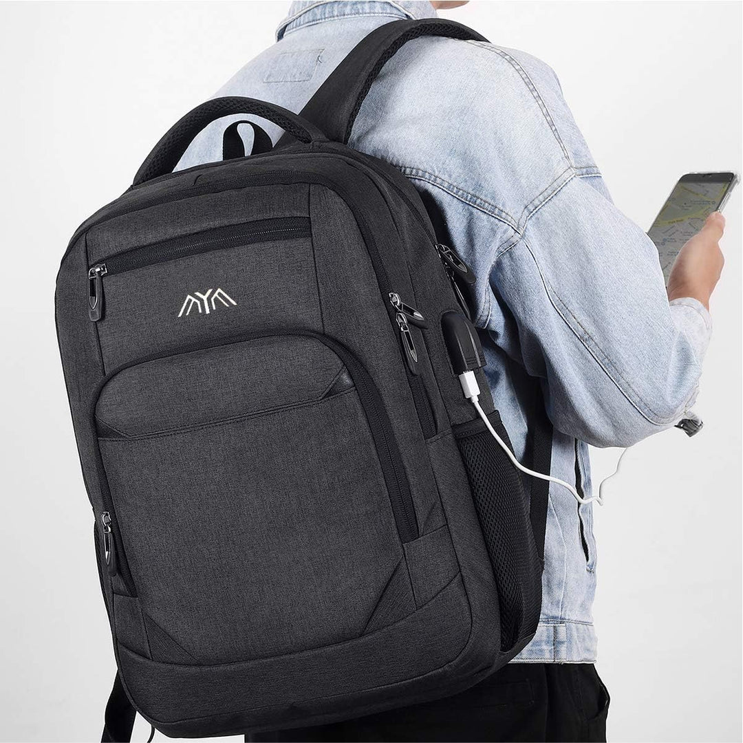 Rucksack Herren, Schulrucksack Jungen Teenager Laptop Rucksack Schule Daypacks für Arbeit Wandern Re
