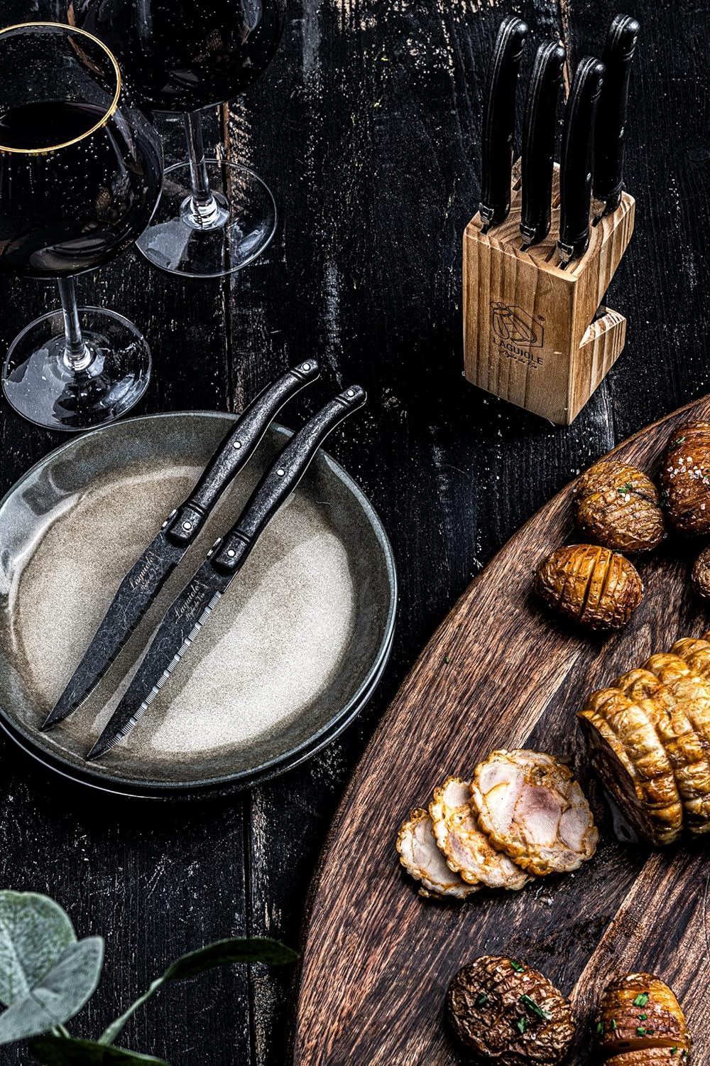 Laguiole Style de Vie Steakmesser Premium Line, 6-teilig, Stonewash