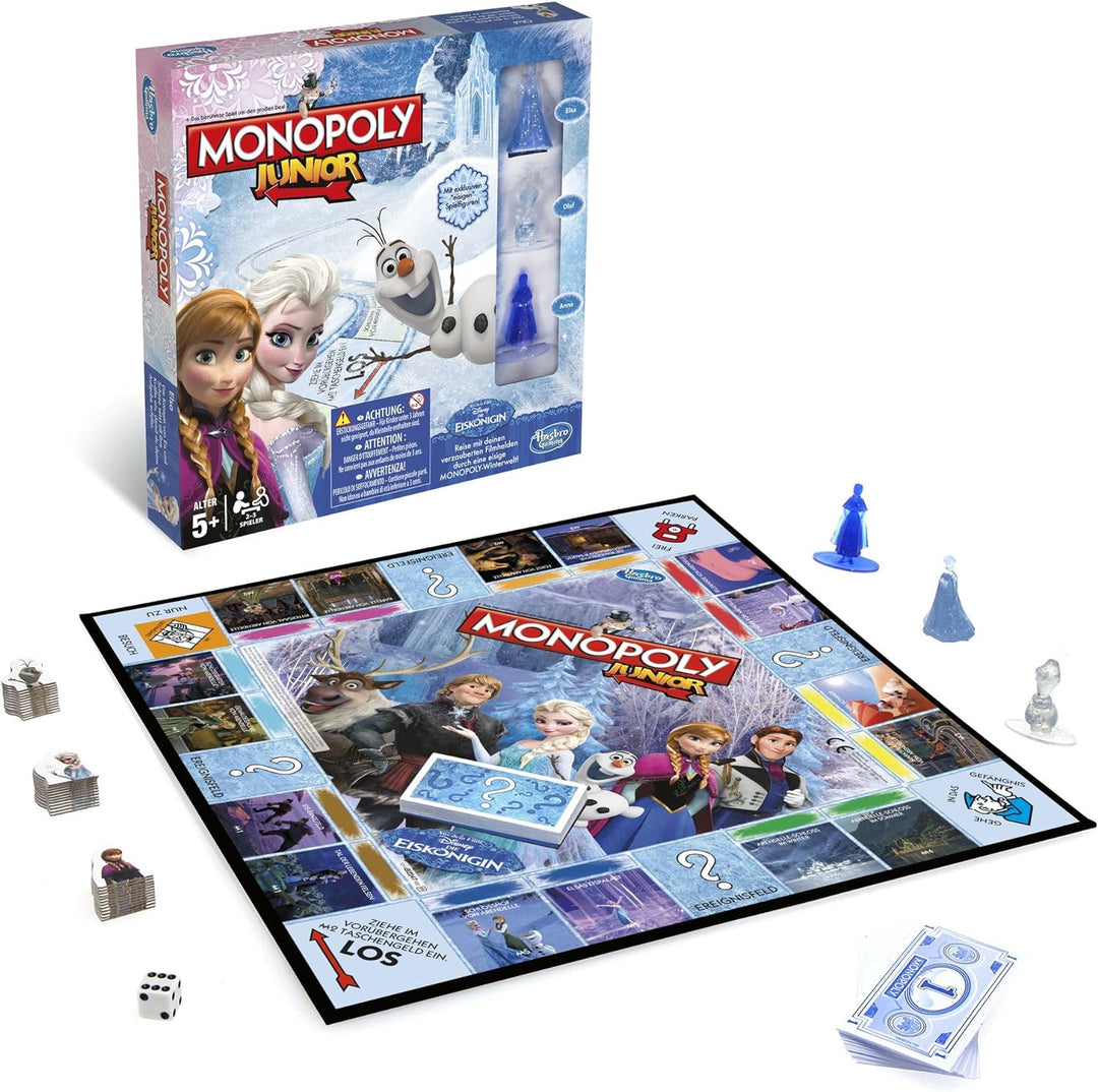 Hasbro Spiele B2247100 - Disney Die Eiskönigin - Monopoly Junior, Familienspiel