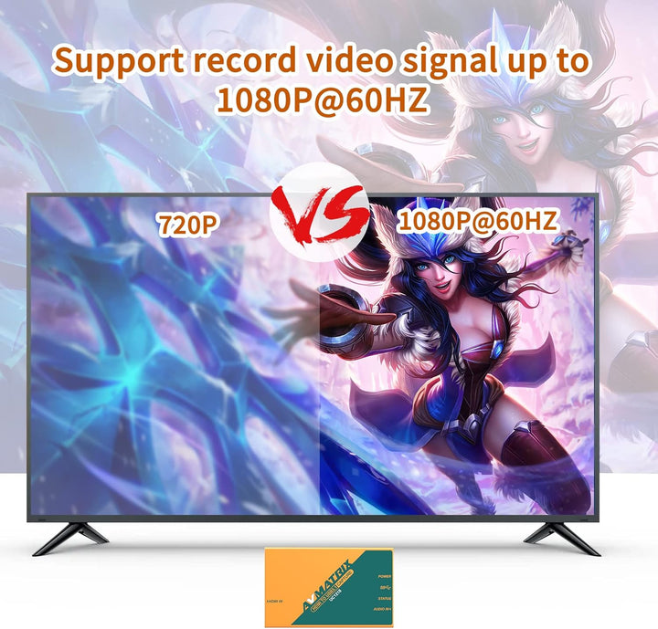 AVMatrix UC1218 Game SDI/HDMI to USB3.1 Gen1(USB3.0) Capture cam Link Card 1080p 60fps Live Streamin
