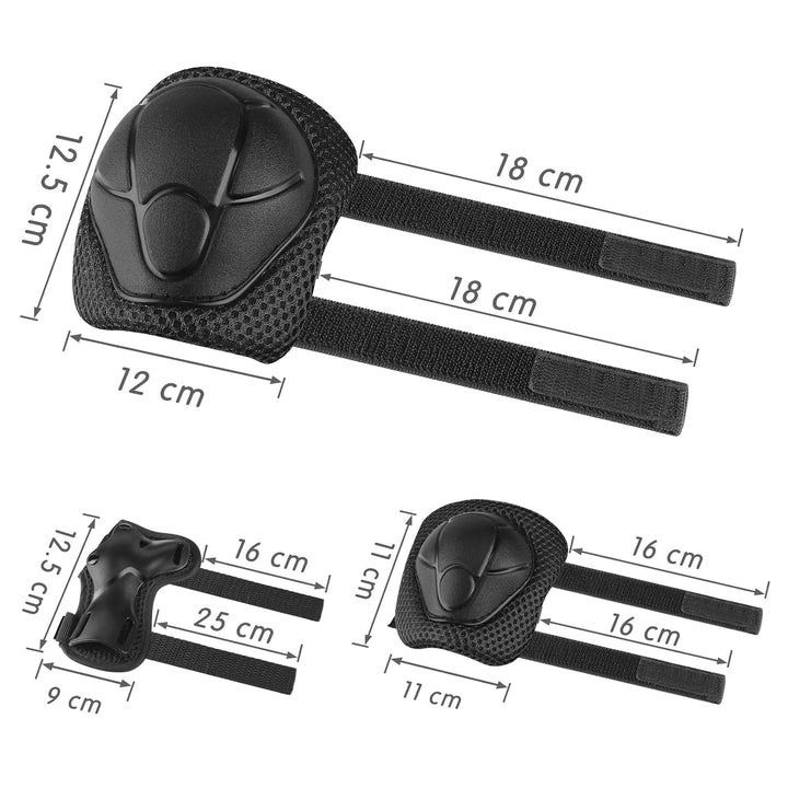 WayEee Knieschoner Kinder mit Helm, Schonerset Kinder 3-10 Jahre, Knieschützer Inliner Kinder Schutz