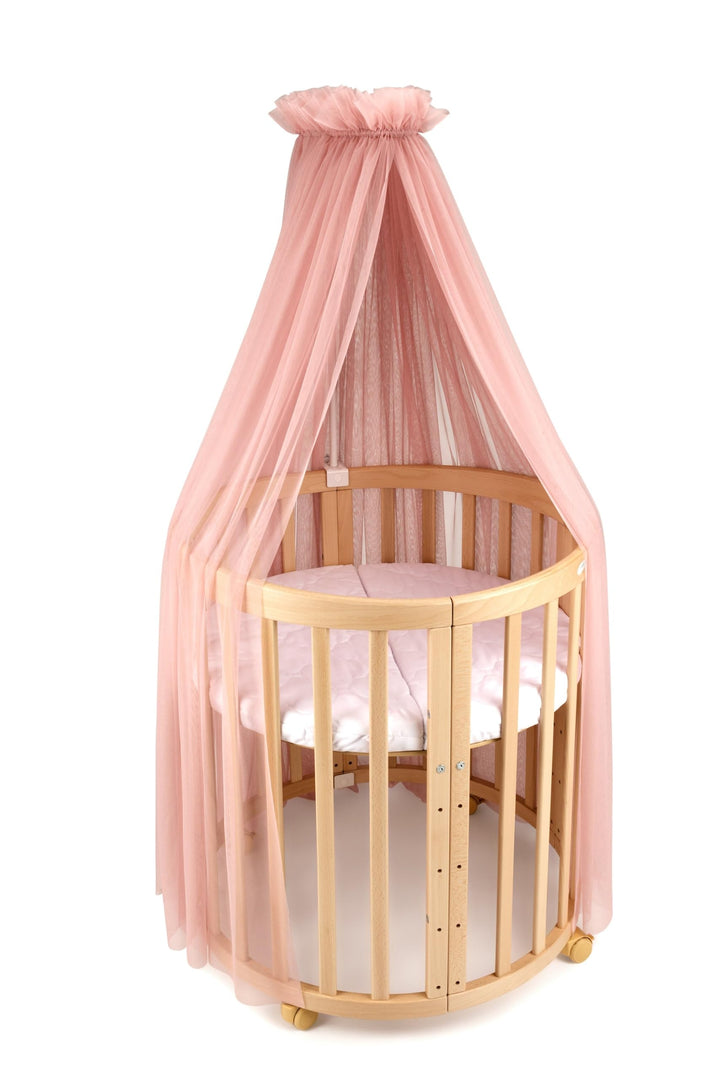 Waldin Baldachin, Himmel und Himmelstange zur Befestigung am Bett, OHNE Bett, Rosa, Rosa