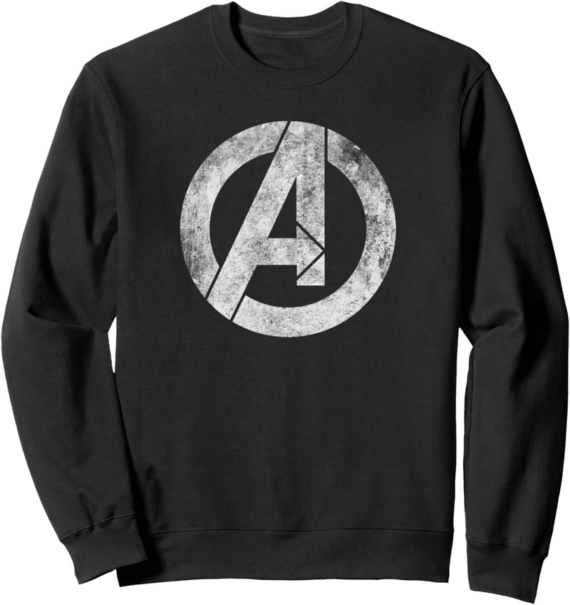 Marvel Avengers Distressed Logo White Sweatshirt