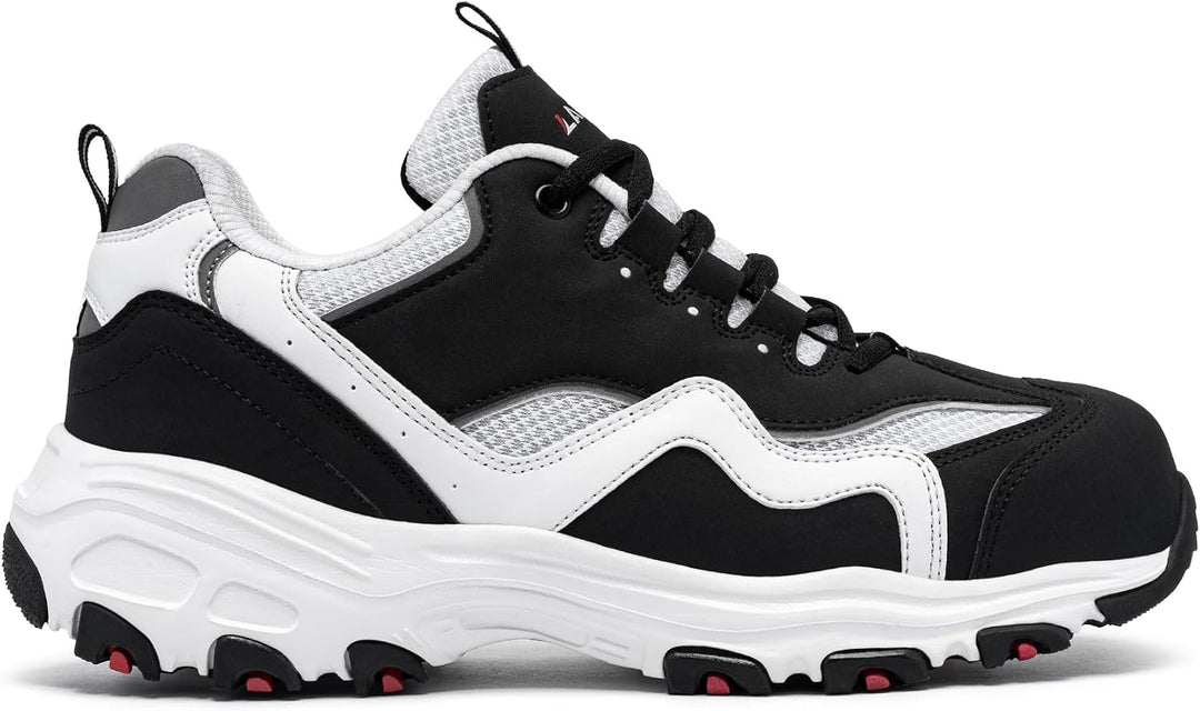 LARNMERN Sicherheitsschuhe Herren Stahlkappenschuhe Damen Sportlich | Arbeitsschuhe Stahlkappe Atmun