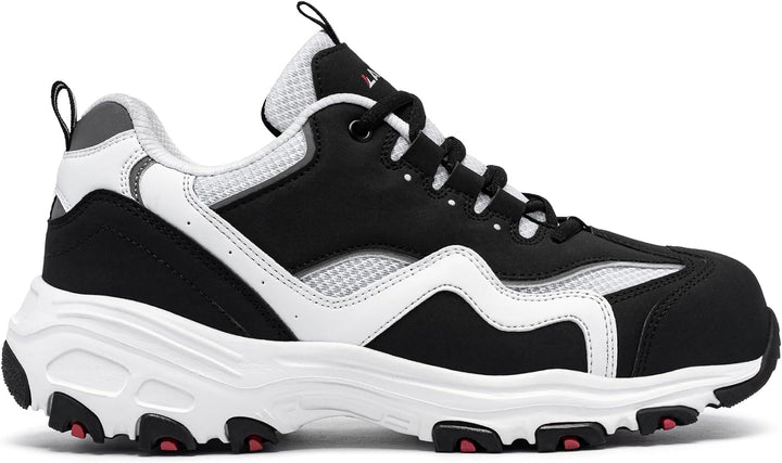 LARNMERN Sicherheitsschuhe Herren Stahlkappenschuhe Damen Sportlich | Arbeitsschuhe Stahlkappe Atmun
