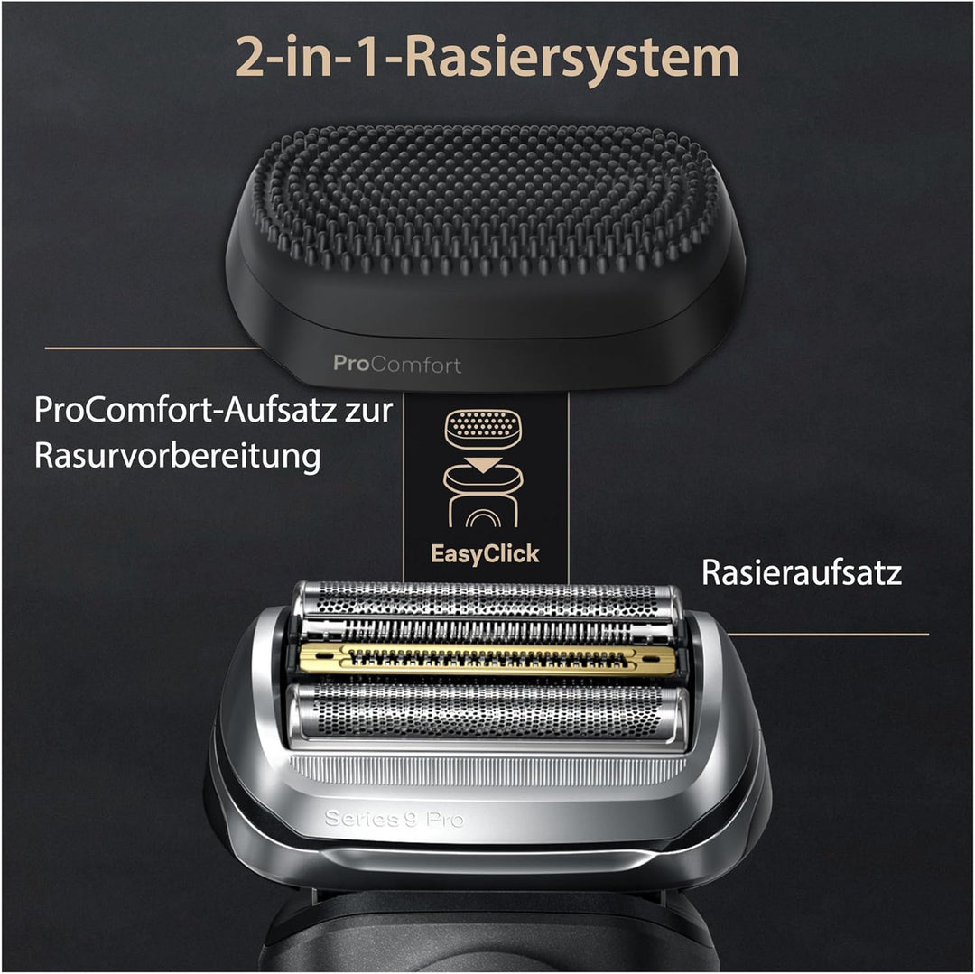 Braun Series 9 Pro+ Rasierer Herren Elektrisch, Elektrorasierer mit 5 Pro Rasierelementen, ProComfor