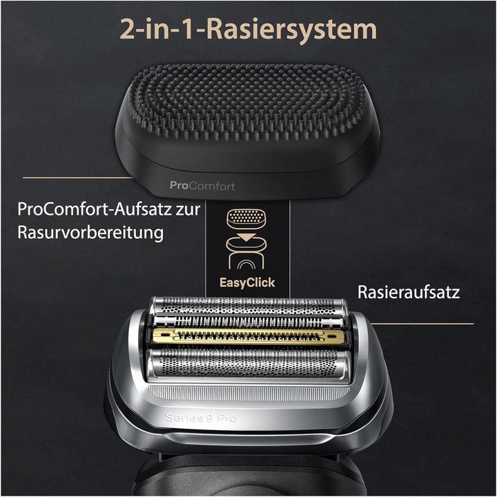 Braun Series 9 Pro+ Rasierer Herren Elektrisch, Elektrorasierer mit 5 Pro Rasierelementen, ProComfor