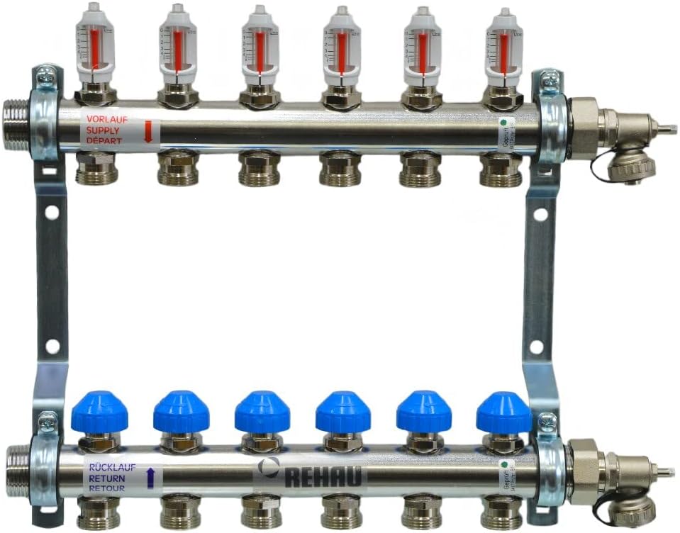 Rehau Heizkreisverteiler für 6 Heizkreise, HKV-D
