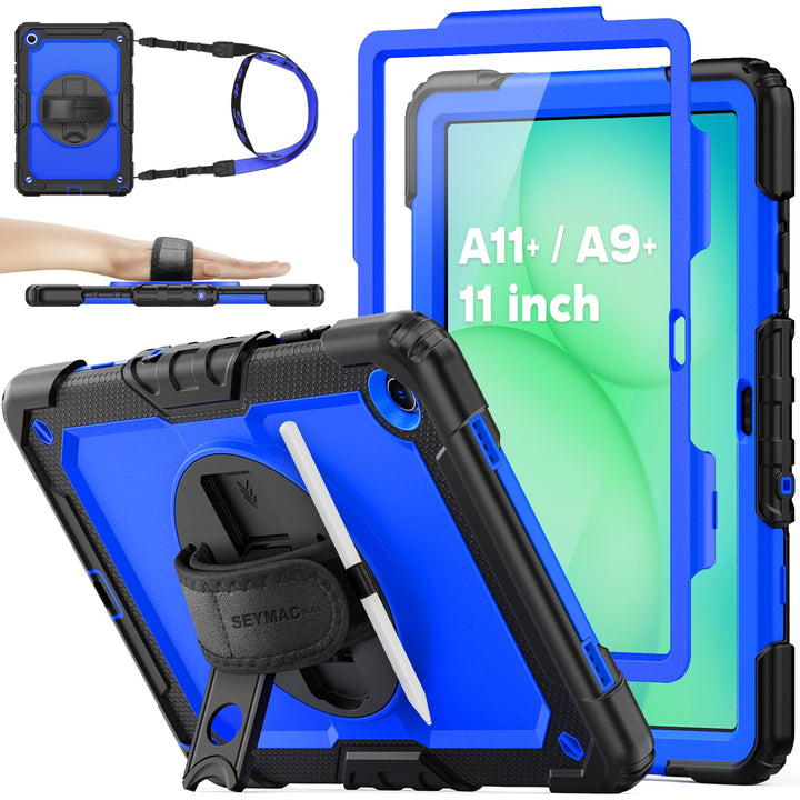 SEYMAC stock Hülle für Samsung Galaxy Tab A11+ Plus/A9+ Plus 11 Zoll 2025/2023, Stossfeste Hülle mit