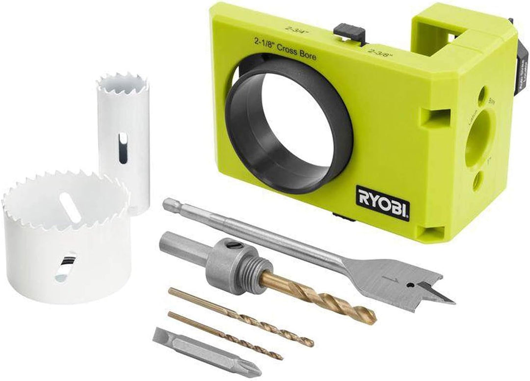 Ryobi A99DLK4 Holz- und Metall -Türriegel - Installations-Kit für die Installation von Schlossgarnit