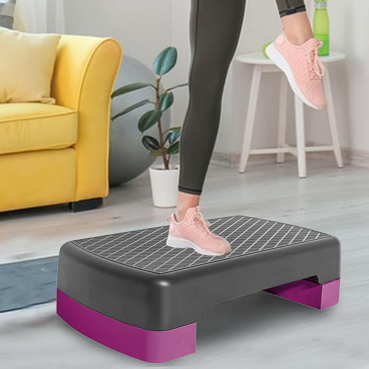 Aerobic Steppbrett, Stepper Aerobic Schritt, 45cm Stepper Höhenverstellbar Und Rutschfest, Home Gym