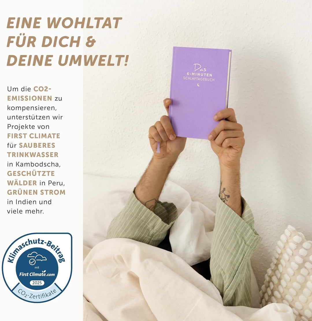 UrBestSelf 6-Minuten-Schlaftagebuch | Endlich besser ein- und durchschlafen | vom Autor des Millione