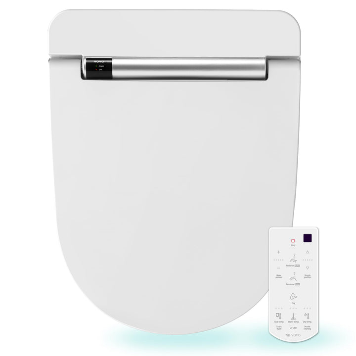 VOVO VB-4100SR Elektronischer Smart Bidet Toilettensitz, Rund, Selbstreinigende Düse aus Volledelsta