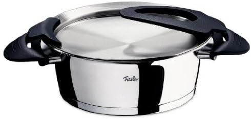Fissler Intensa / Edelstahl-Topfset, 5-teilig,Töpfe mit Metall-Deckel (3 Kochtöpfe, 1 Bratentopf, 1