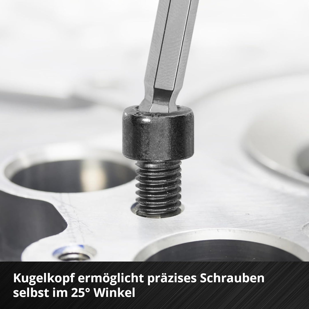 Original Einhell Pad T-Griff-Schraubendreher 9-tlg. (Maschinen- & Fahrzeugmontage, T-Griff, Kugelkop