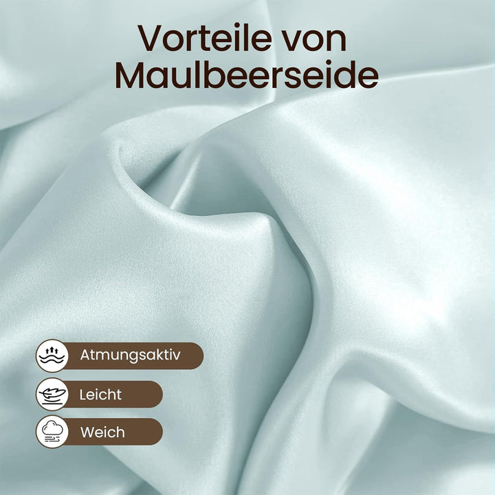 THXSILK 25 Momme Seide Kissenbezug für Haar und Haut - Maulbeerseide Kissenbezug - Hypoallergen mit