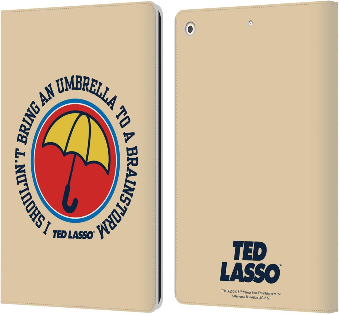 Head Case Designs Offizielle Ted Lasso Regenschirm Grafik für Staffel 2 Leder Brieftaschen Handyhüll