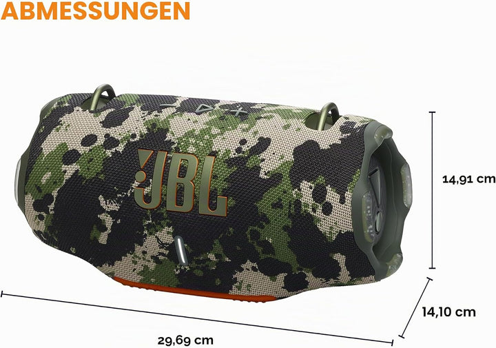 JBL Xtreme 4 - Tragbarer Bluetooth-Lautsprecher, kraftvoller Sound und tiefer Bass, IP67 wasserdicht