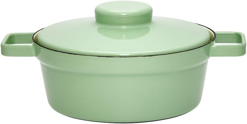 Riess, 2113-202, Kasserolle mit Deckel, Durchmesser 24 cm, Inhalt 2.0 Liter, SLOW GREEN, AROMAPOTS,