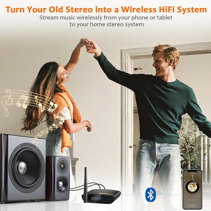 1Mii DS200 Pro HiFi Bluetooth Receiver mit LDAC & Audiophile DAC, Bluetooth 5.3 Audio Empfänger mit