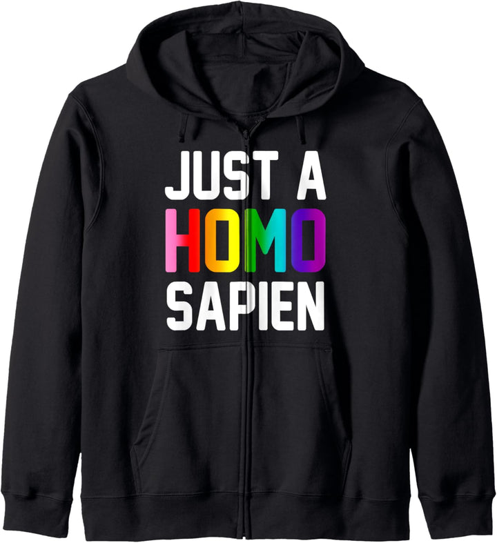 Homosexuell Stolz Regenbogen LGBTQ Queer Lesbian Nur ein Hom Kapuzenjacke
