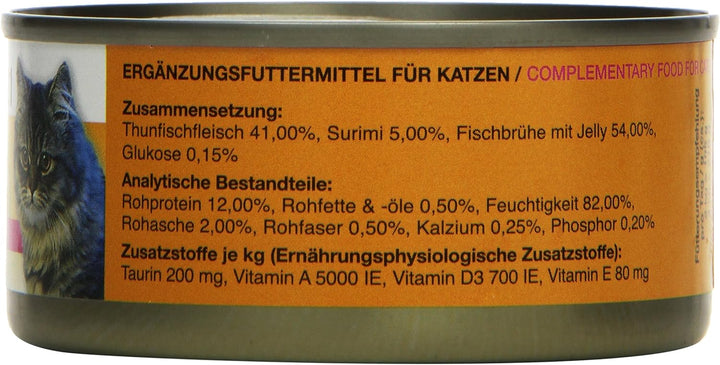 Feline Porta Katzenfutter Feline Porta 21 Thunfisch plus Krebse 156 g, 24er Pack (24 x 156 g)