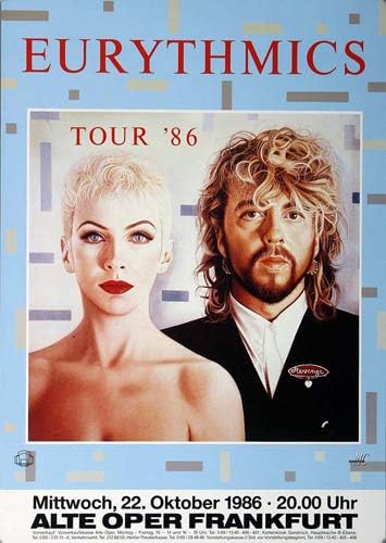 Eurythmics - Revenge, Frankfurt 1986 » Konzertplakat/Premium Poster | Live Konzert Veranstaltung | D
