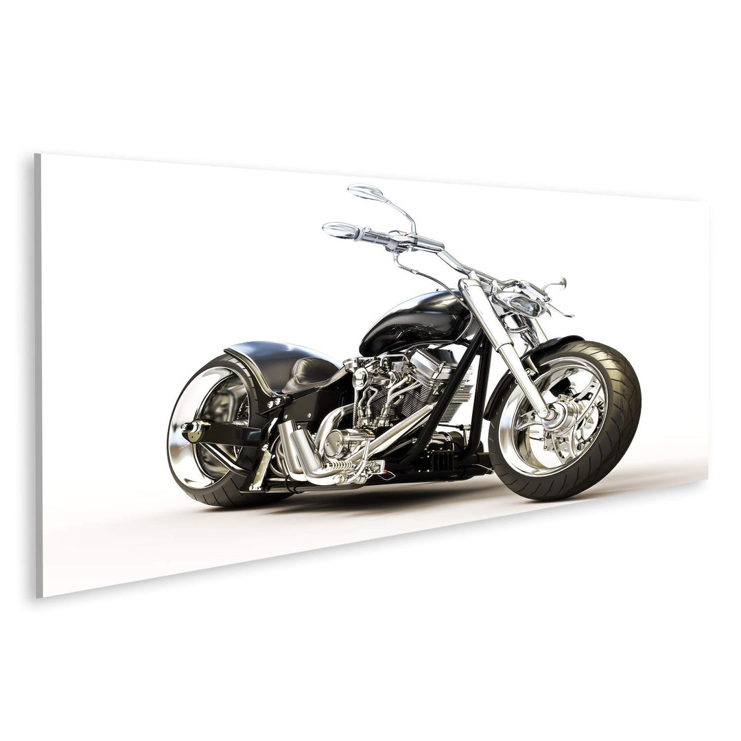 islandburner Bild auf Leinwand Kundenspezifisches Motorrad Weisser Hintergrund Bilder Wandbilder Pos