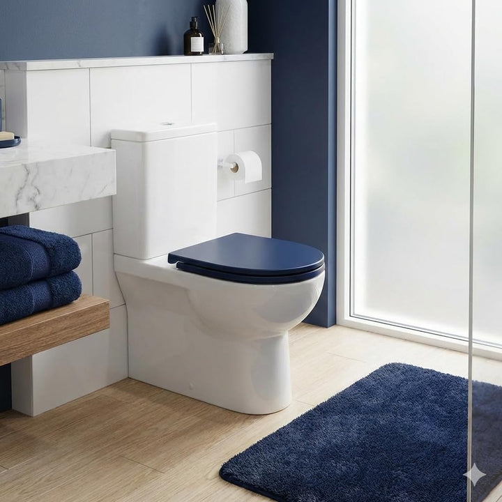 Spirella Premium Toilettendeckel oval Klodeckel mit matten Finish und Softclose Absenkautomatik. Ant