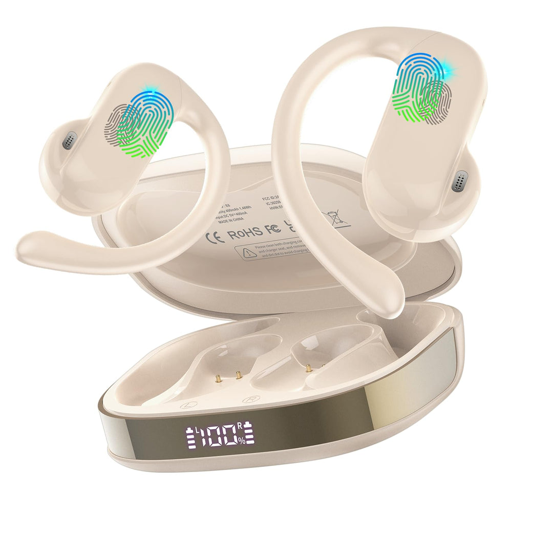 Open Ear Kopfhörer Bluetooth 5.4 HiFi Stereo, 2026 Kopfhörer Kabellos Bluetooth mit ENC Noise Cancel