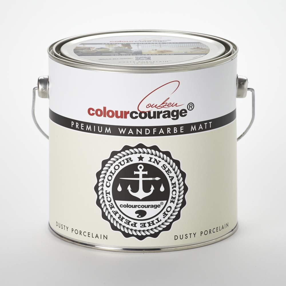 colourcourage L709449561 Premium matt Dusty Porelain 2,5L bunte Wandfarbe, 2.5 l (1er Pack), Dusty P