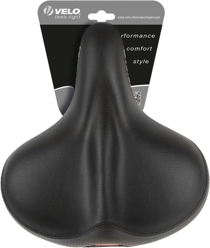 Velo Sattel Safety, Fahrradsattel, Touringsattel, stossabsorbierende Elastomerfederung, O-Zone Base