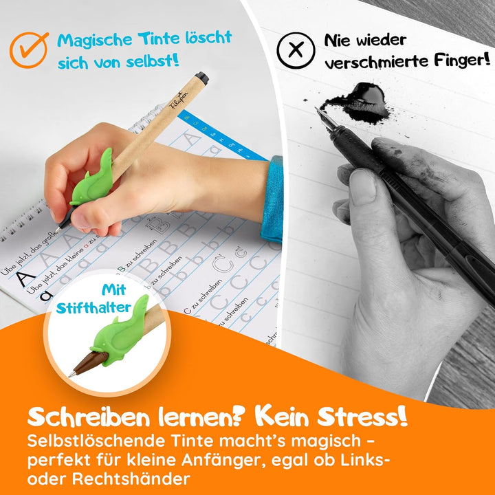 Filapen® 5 Stück Magische Übungshefte Deutsch I Wiederverwendbare Übungshefte für Vorschulkinder I V