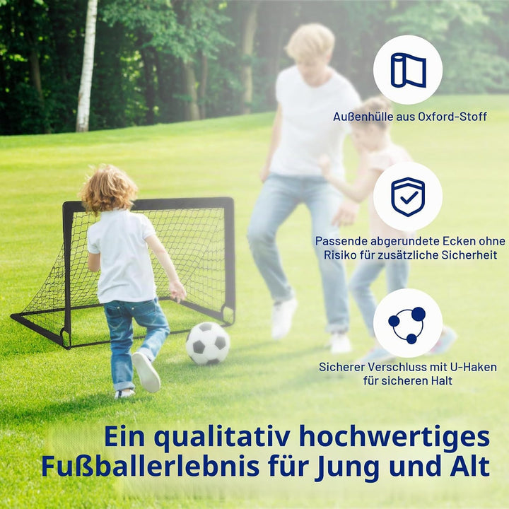 2er Fussballtor Kinder Set,grosses Fussballtor für Kinder und Erwachsene,Fussball-Tore Faltbar mit G
